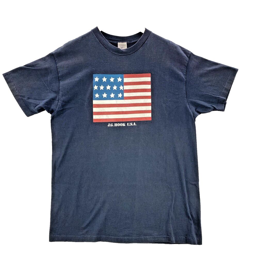 Mickey & Co Mickey’s T Shirt One Size by J.G. HOOK Vintage 70s American Flag